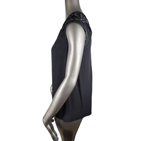 Yigal Azrouel NWT Lambskin Silk Rhinestone Black Embellished Blouse Top Shirt 0 - Picture 4 of 7